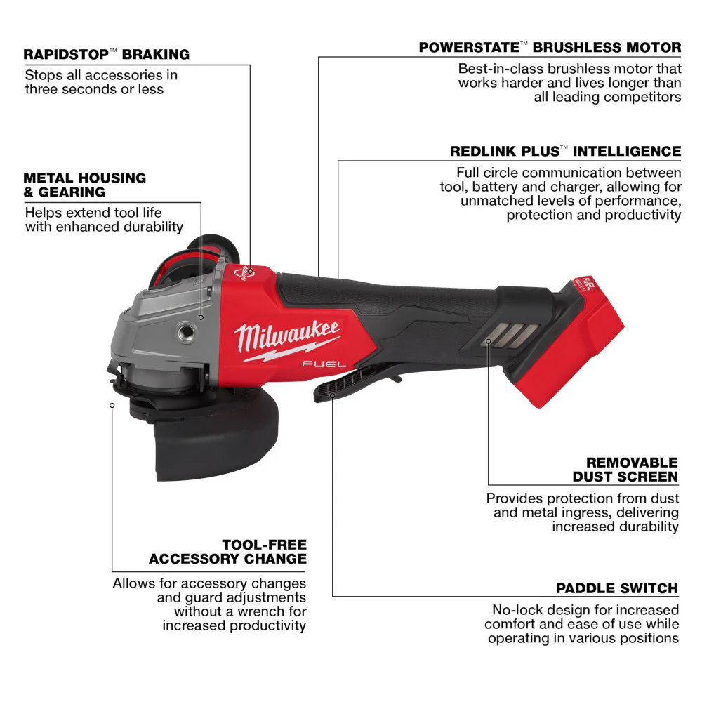 2025 Milwaukee 3697-27 M18 Fuel Set completo di 7 utensili
