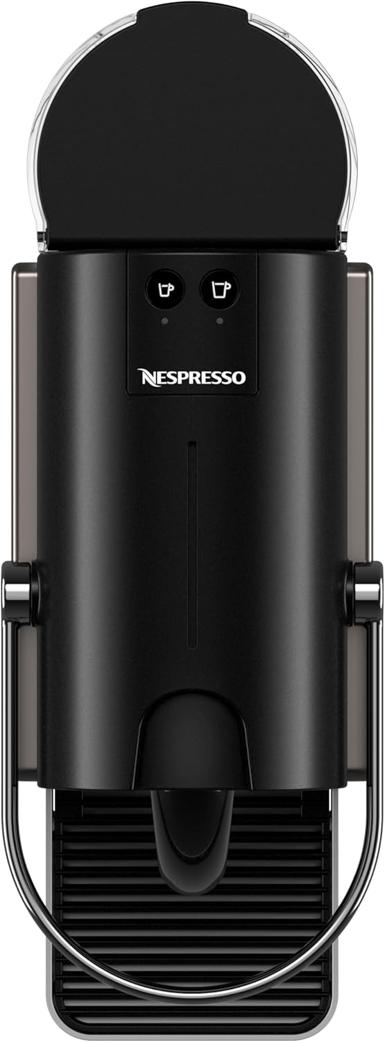 Krups Nespresso Pixie Redesign Kaffeekapselmaschine, 1260 W, 0,7-L-Wassertank, Espresso oder Lungo, energiesparend, recycelbare Kapseln, inkl. Willkommensset, Titan, XN306T10