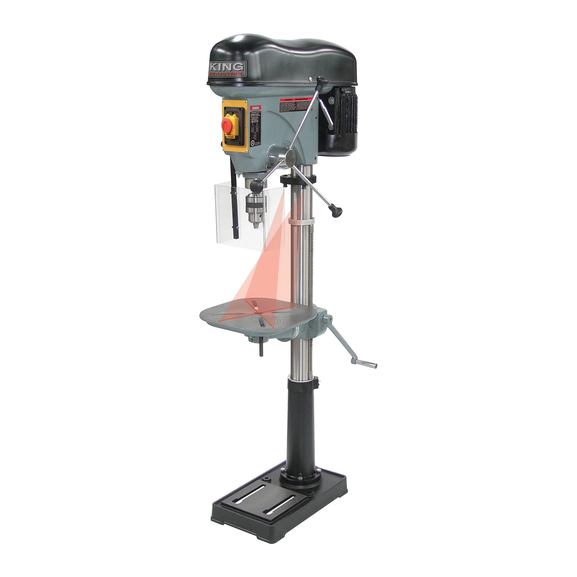 King Canada KC-119FC-LS  ~  Drill Press 17 Inch Floor Long Stroke 12 Speed Safety Guard