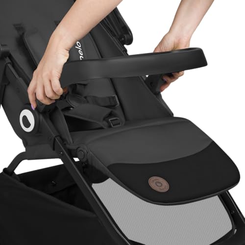 LIONELO EMMA ONE Passeggino Bambini fino a 22 kg da 6 mesi a 4 anni Ruote Piroettanti 360° Sospensione Completa Pieghevole con Una Sola Mano Schienale e Poggiapiedi Regolabili Tettuccio XXL UPF50  : Prima infanzia