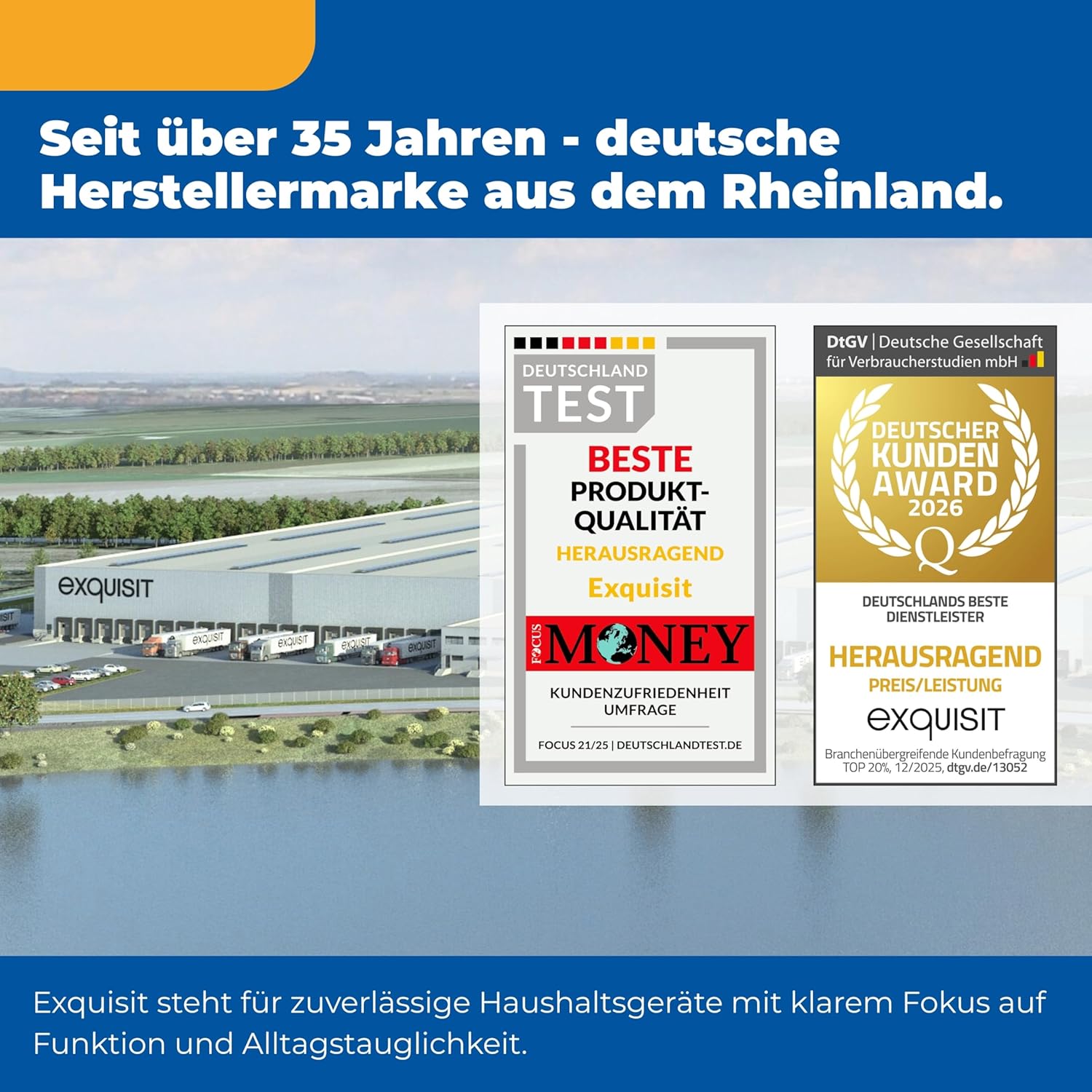 Exquisit Vollraumkühlschrank 133 l Nutzinhalt, Energieklasse E, 40 dB(A) kompakte Bauform, LED-Innenbeleuchtung, manuelle Temperaturregelung, Flaschenfach, Gemüseschublade KS516-V-H-010E weiss