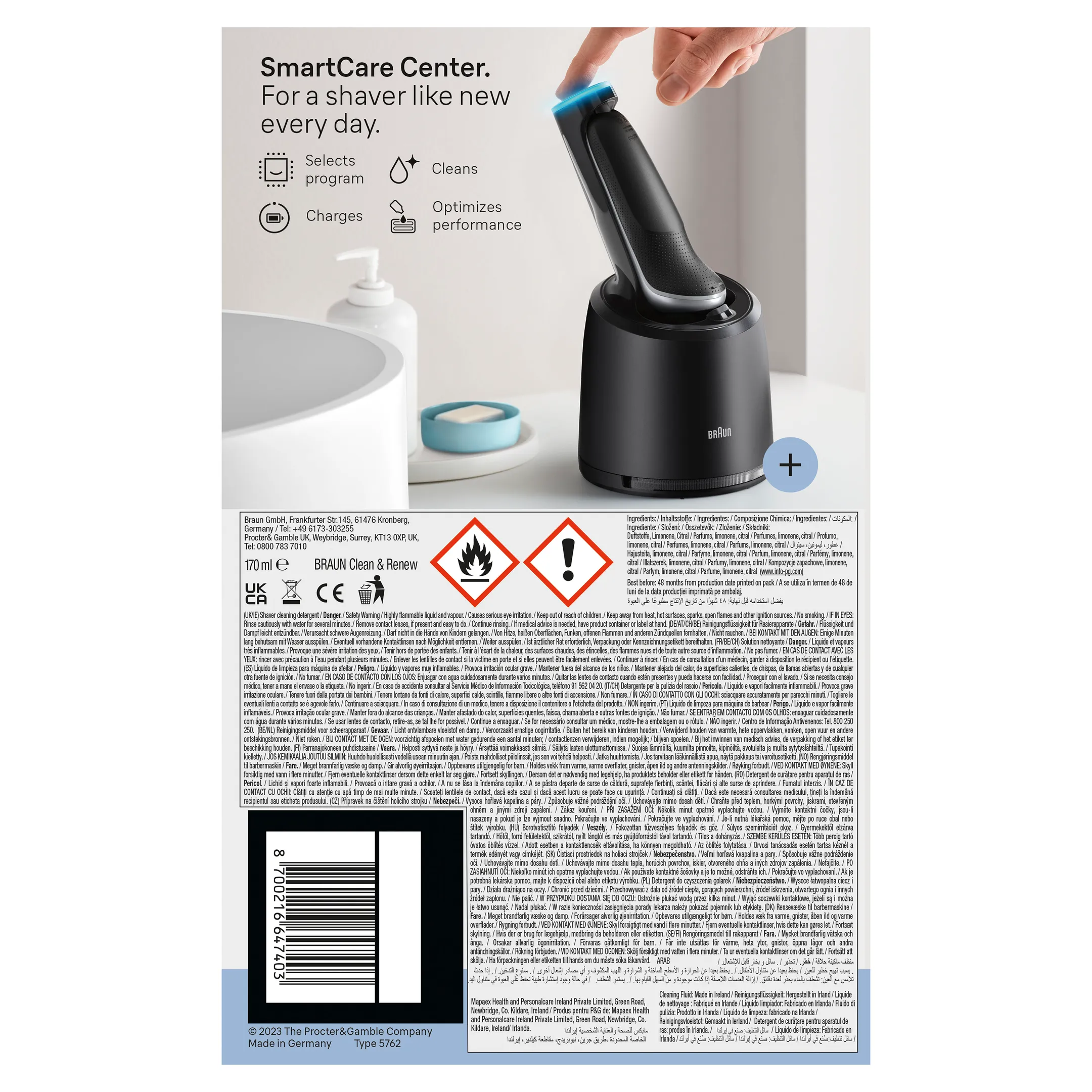 Braun Elektrisch scheerapparaat Series 6 62-S7650cc