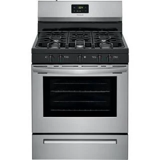 Frigidaire 30 inch (76 cm) wide freestanding 5-burner stainless steel gas hob FCRG3052AS