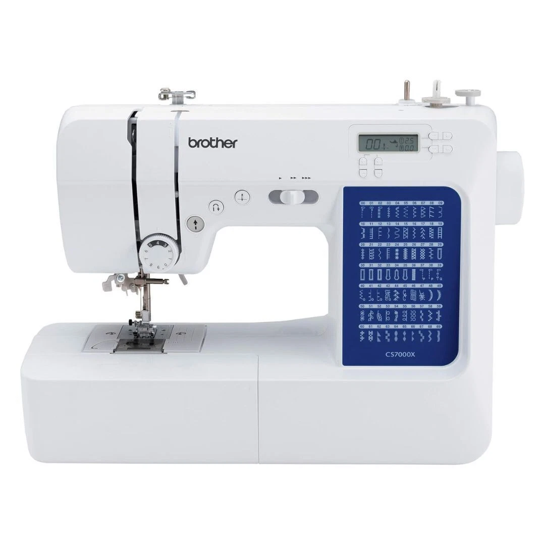 Brother CS7000X Computergestuurde Naaimachine met 70 Steken C Wit en Blauw