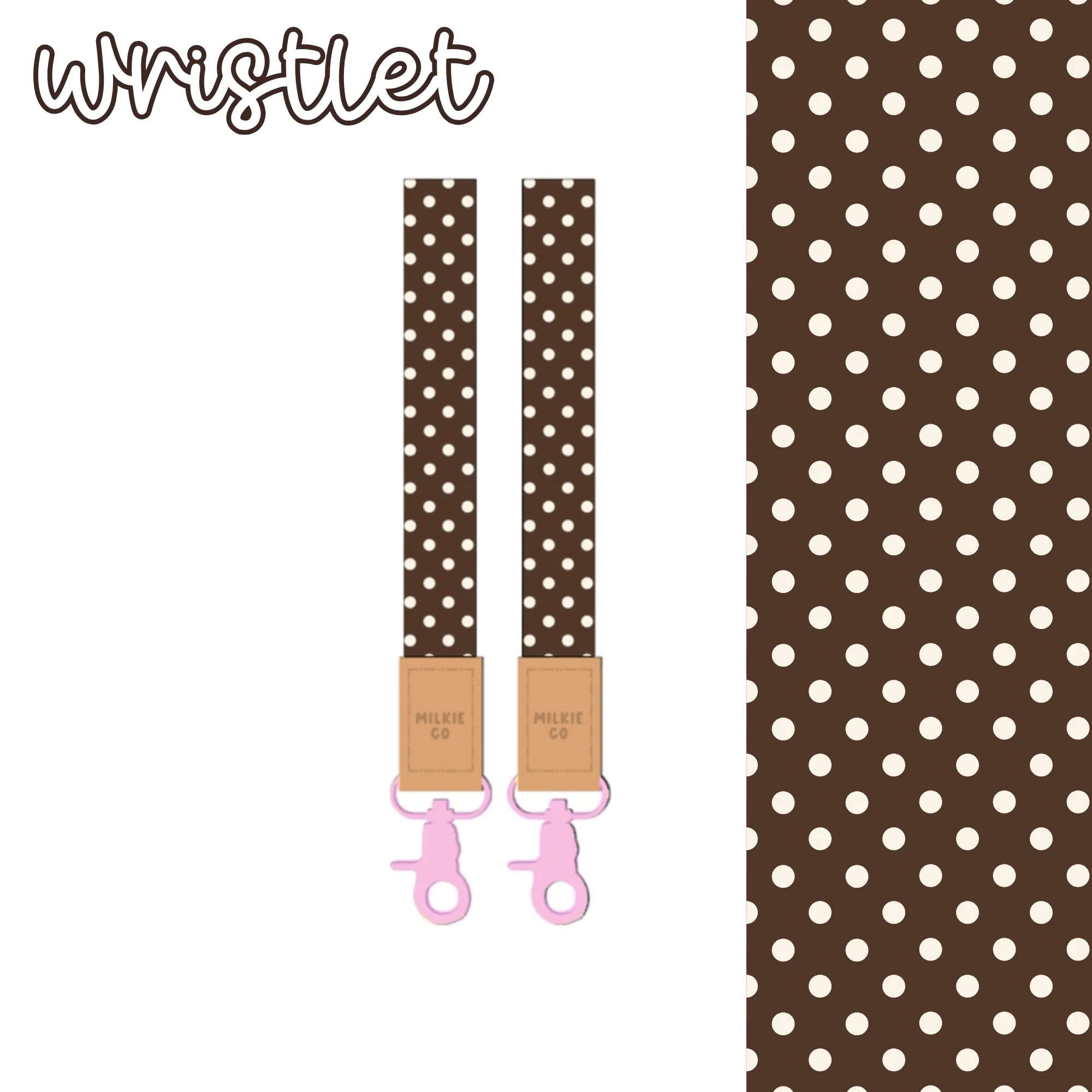 Cappucino Fabric Lanyard