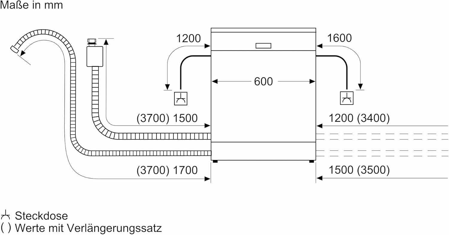 Bosch SMU4ETS08E, Serie 4, Smarter Unterbau-Geschirrspüler 60 cm, Besteckkorb, Spülmaschine mit Programmassistent, besonders Leise, höhenverstellbarer Oberkorb, Automatische Türöffnung, Edelstahl