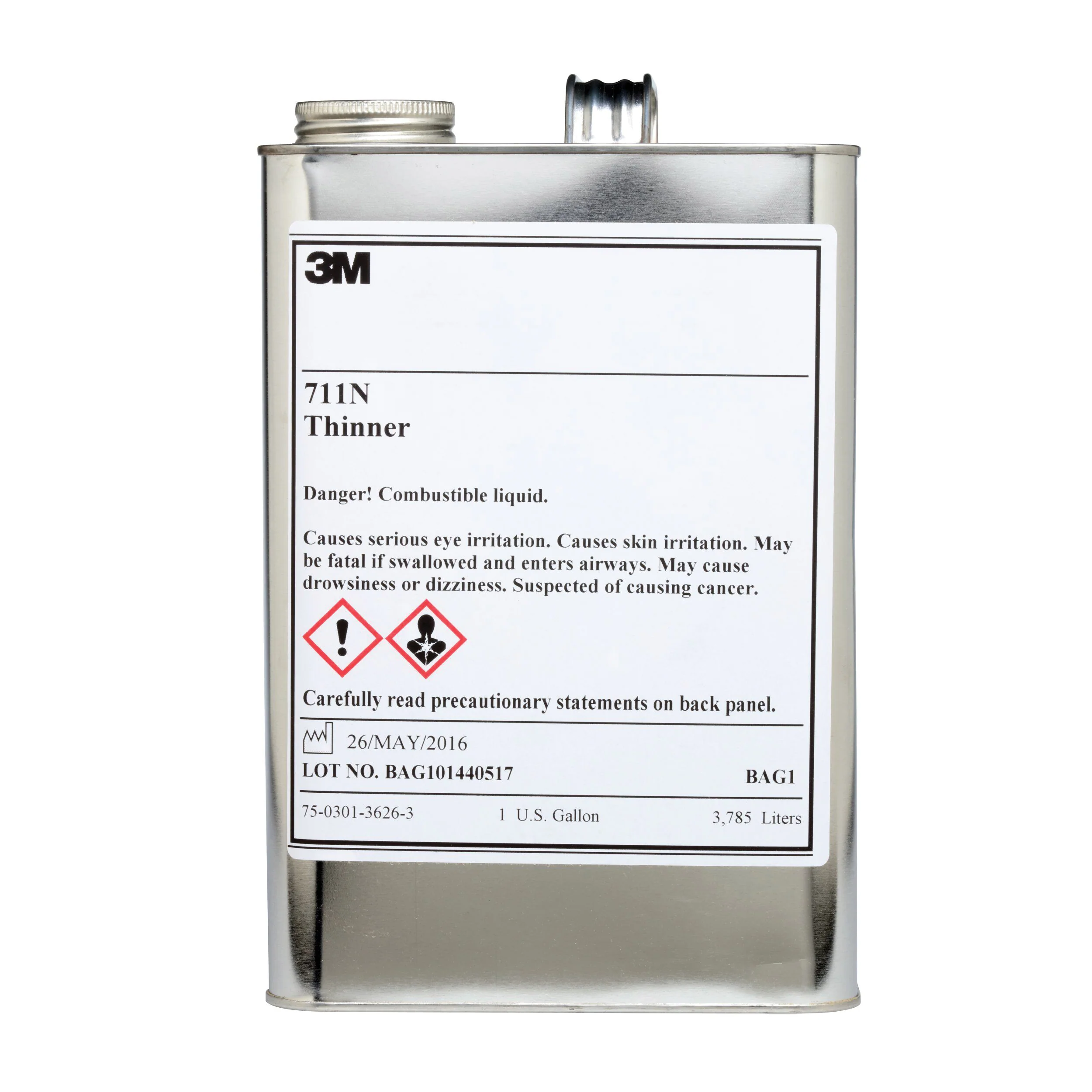 3M 711N THINNER  ~  Transparent Process Colour Thinner 711N 1 gallon (3.8 L)