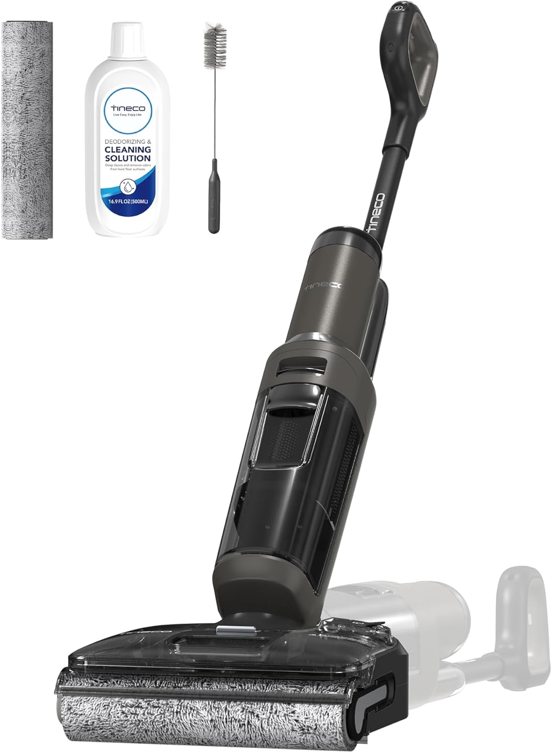 Tineco FLOOR ONE i6 Stretch, Aspirapolvere e Lavapavimenti 2 in 1, 20000Pa, Design Piatto 180°, Anti-Groviglio, Autopulente, Asciugatura 85℃, 40 Min Autonomia, Batteria Pouch Cell