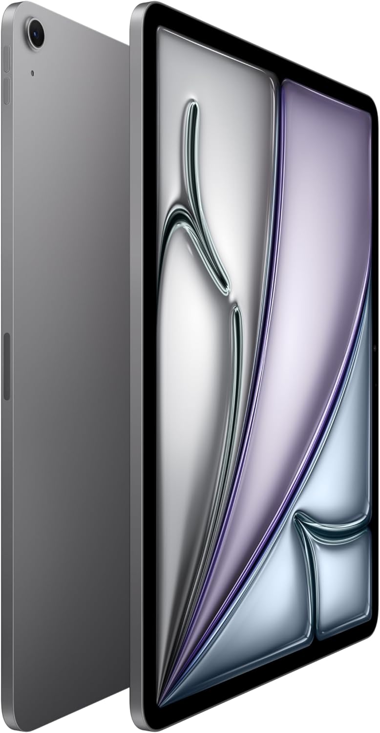 Apple iPad Air 13'' con chip M3: Apple Intelligence, 128 GB, fotocamera frontale e posteriore da 12MP, Wi-Fi 6E, Touch ID, un giorno intero di batteria — Grigio siderale