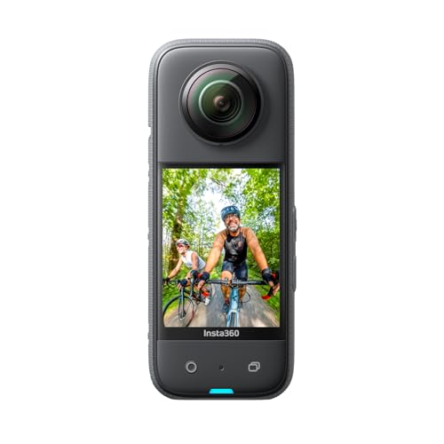 Insta360 X3 con Set di Adesivi Ufficiali   Action cam 360 Impermeabile con sensori 1/2" da 48 MP, video Active HDR 360 da 5.7K, foto 360 da 72 MP, obiettivo singolo 4K, stabilizzazione : Elettronica