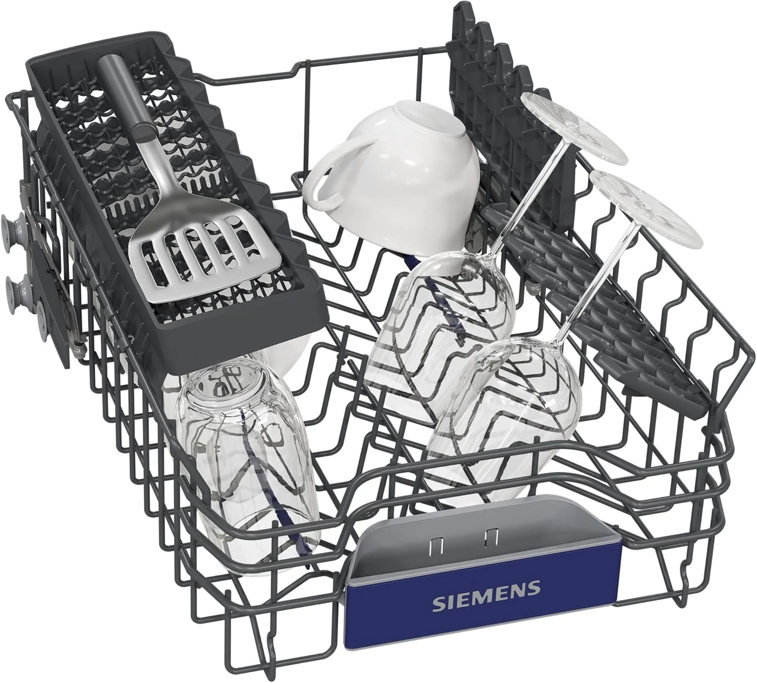 Siemens SR65YX08ME, iQ500 Smarter Geschirrspüler Vollintegriert, 45 cm breit, Besteckschublade, Zeolith, extra leise, aquaStop, automatische Türöffnung nach Programmende, varioSpeed, Innenbeleuchtung