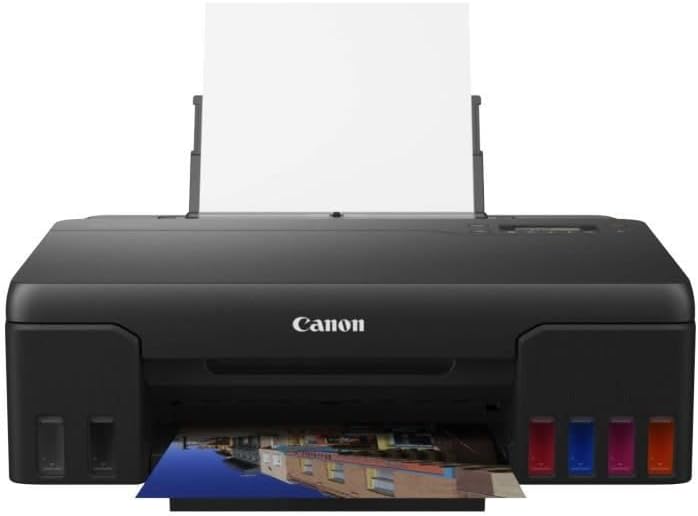 Canon Tintenstrahldrucker PIXMA G550 MegaTank Drucker (4.800 x 1.200 dpi, Fotodrucker 10x15 cm, LC Display, WLAN, Canon PRINT App, Mopria, AirPrint, wireless Printing, Auto Power On/Off) schwarz