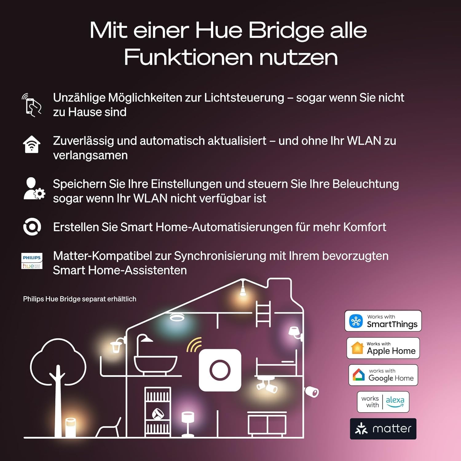 Hue Bundle – 4 x Doppelpackungen White Ambiance 1100 A60 E27 Smart-Leuchtmittel (8 Glühbirnen), dimmbare LED, warmes bis kaltes Licht, App- und Sprachsteuerung, funktioniert mit Alexa, Google