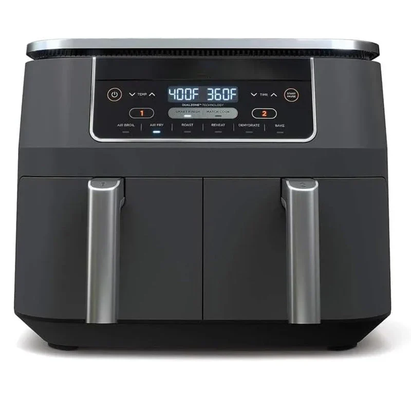 DZ401 Foodi 10 Quart 6-in-1 DualZone XL 2-Basket Air Fryer with 2 Independent Frying Baskets