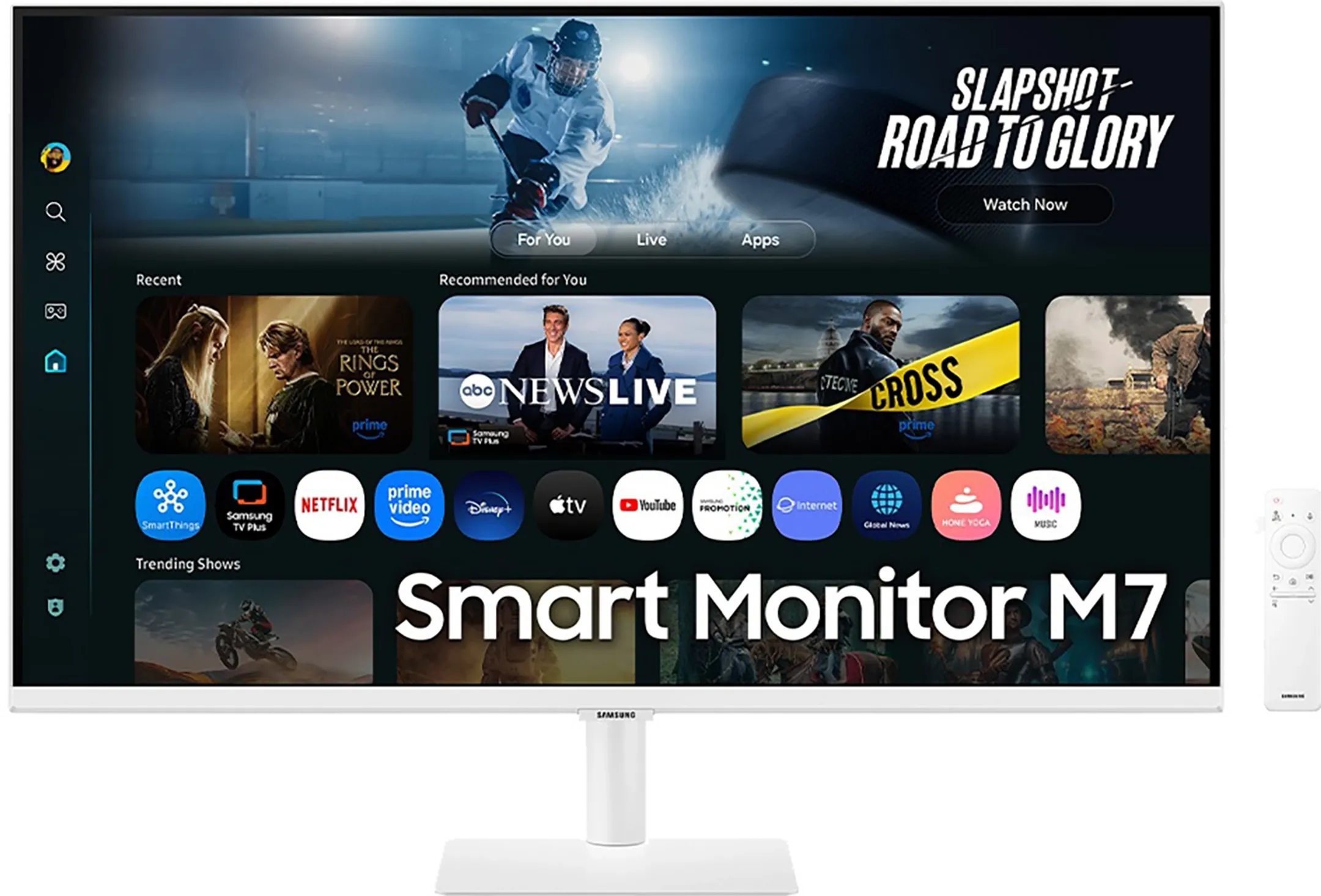 Samsung 32" Smart Monitor M7 M70F Wit 4K Samsung Vision AI LS32FM703UUXEN