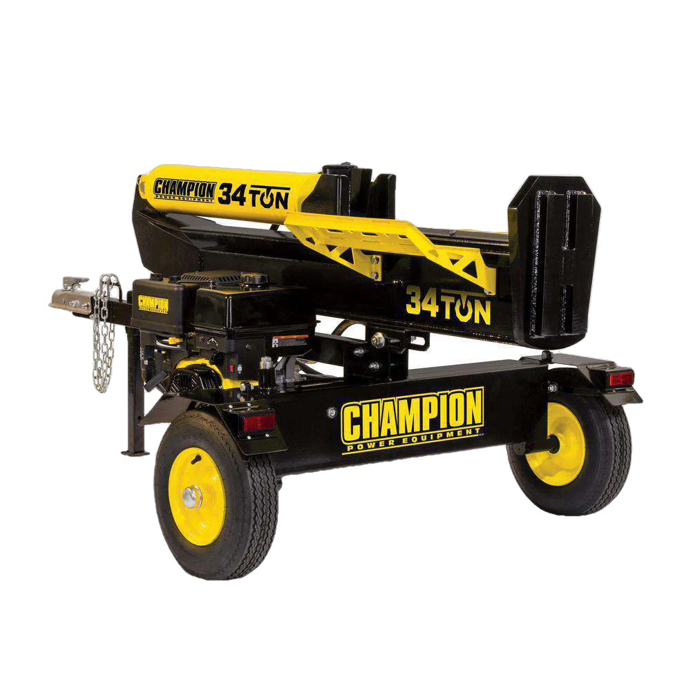 Champion 100425 34 tonnás 338 köbcentis vízszintes/függőleges rönkhasító gyártói RFB