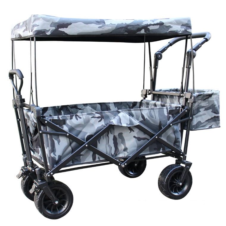 ELzEy Carrello da Giardino Pieghevole Portatile Carro for carichi Pesanti con baldacchino Carrello Multifunzione for Esterni : Amazon.it: Giardino e giardinaggio