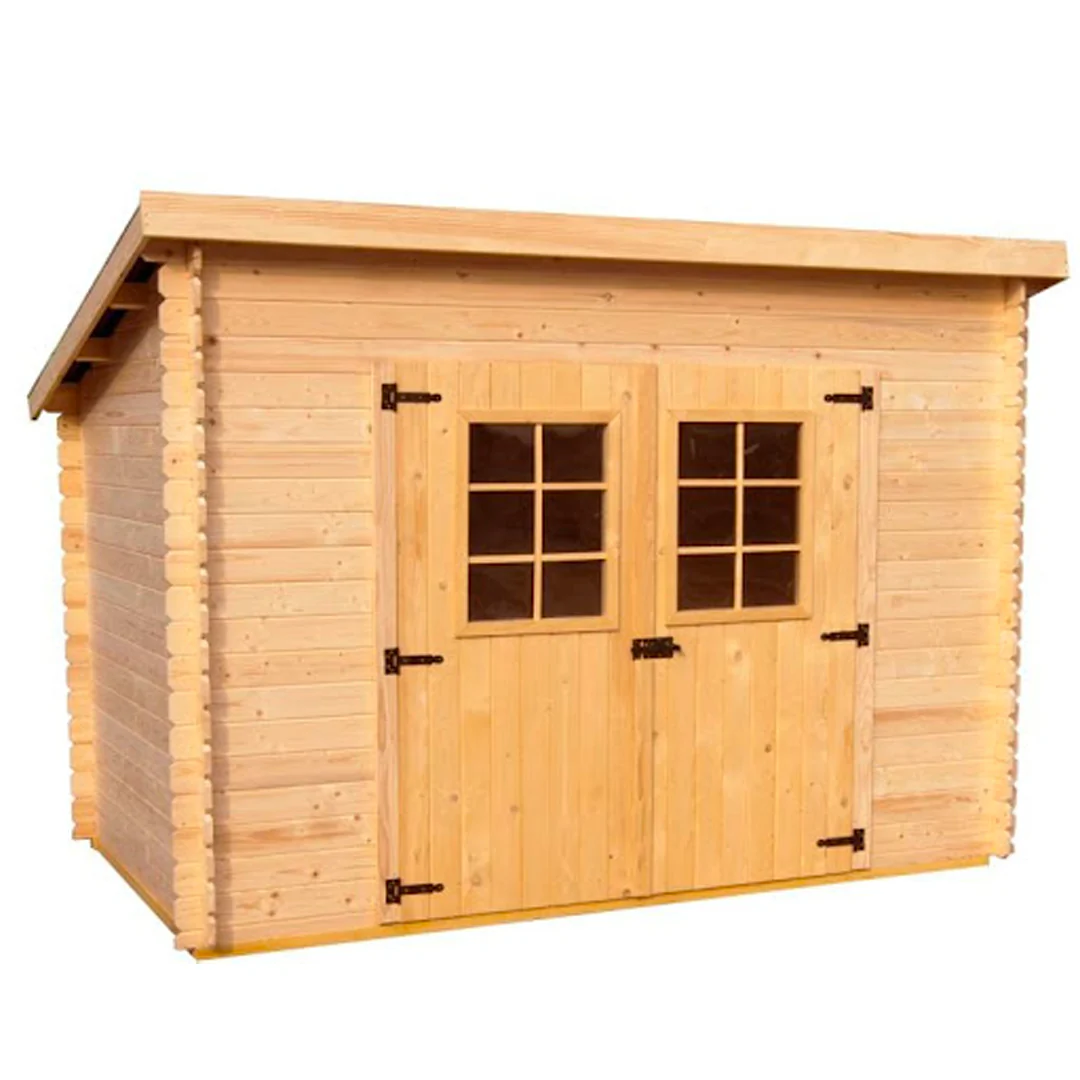 Casetta di Legno 300 x 184 cm Tettoia Monopendenza senza Pavimento