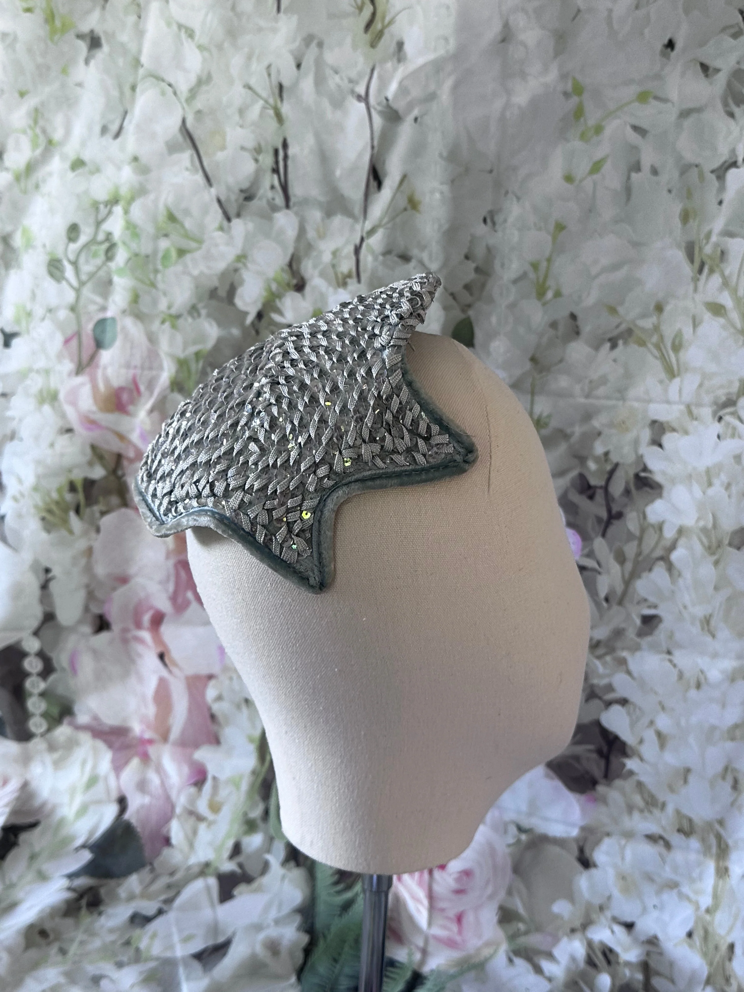 1950s Sequin Cocktail Hat
