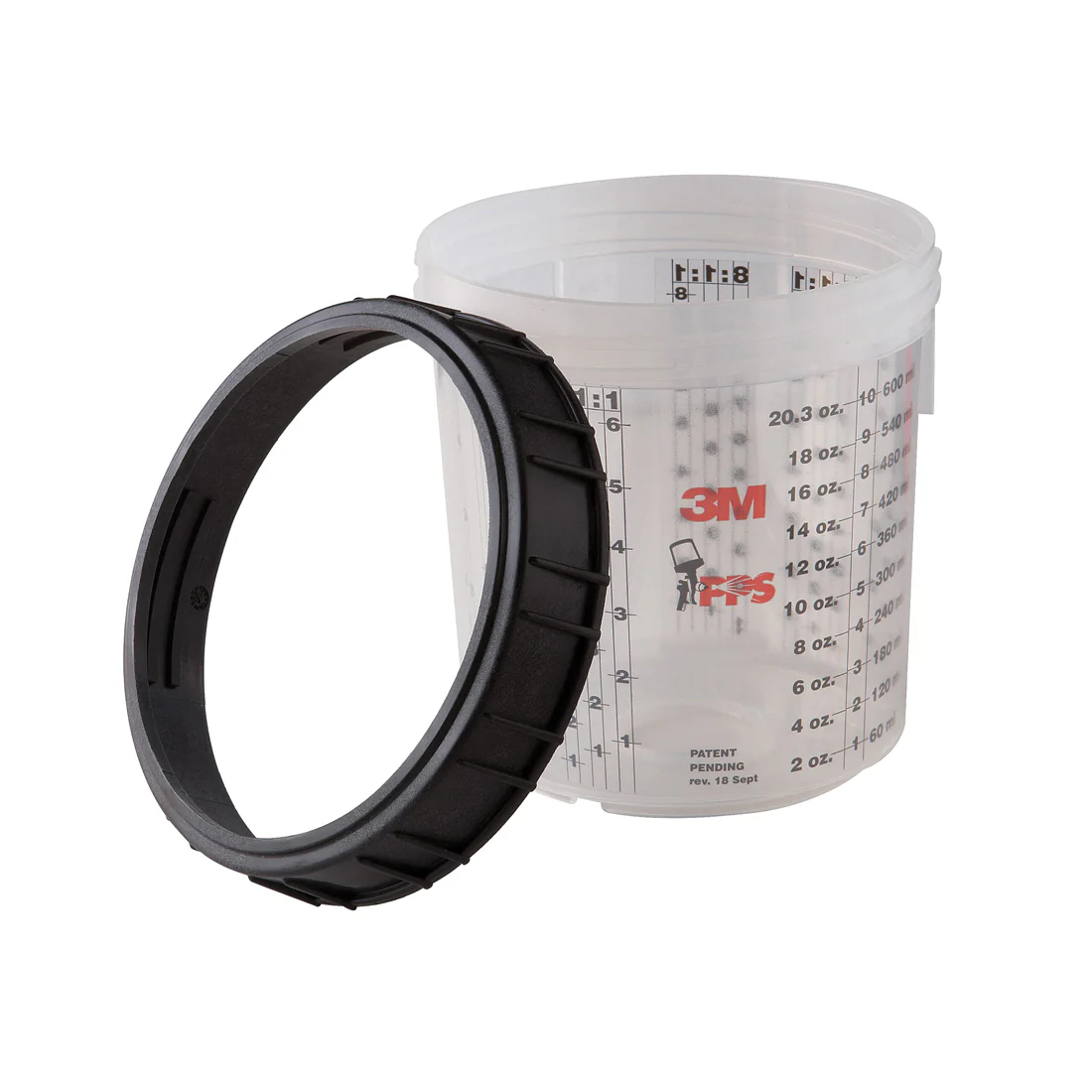 3M PPS 16001  ~  Paint Prep Mixing Cup / Collar (2)