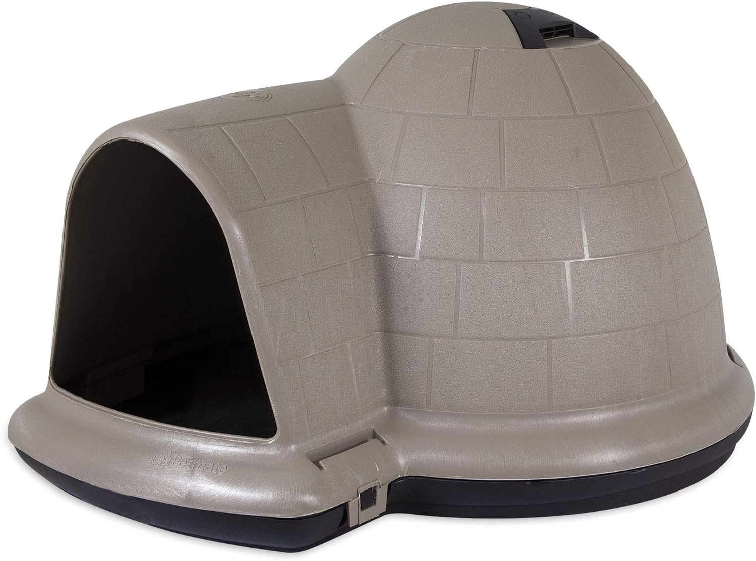 Petmate Indigo Dog House (Igloo Dog House, Made in USA with 90% Recycled Materials, All-Weather Protection Pet Shelter) for XL Dogs -90 to 125 pounds, Made in USA