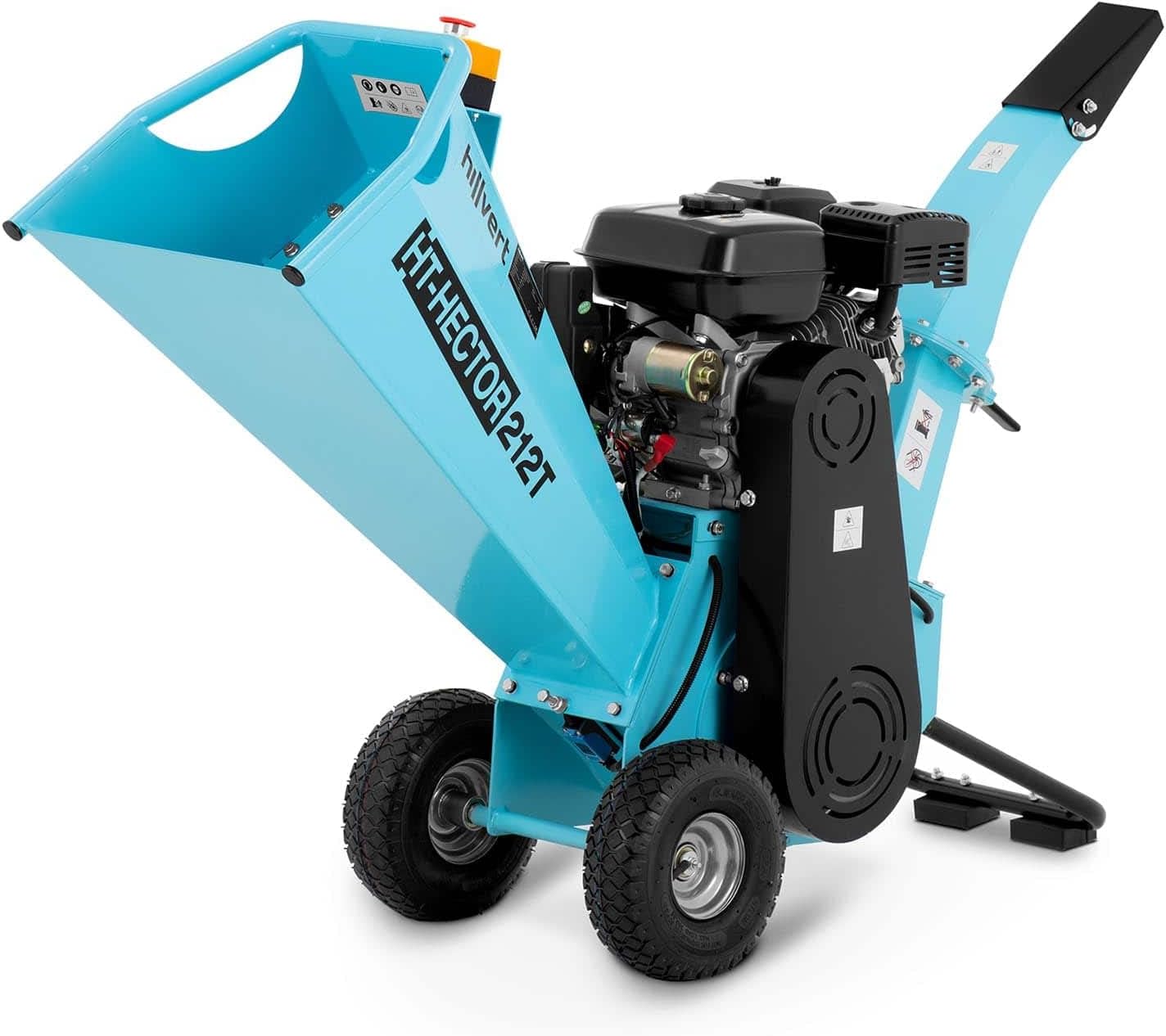 hillvert HT-HECTOR 212T Biotrituratore A Scoppio Tipo di combustibile: benzina senza piombo, Potenza del motore 6,5 CV Diametro di taglio 80 mm Biotrituratore elettrico Trituratore rami e foglie