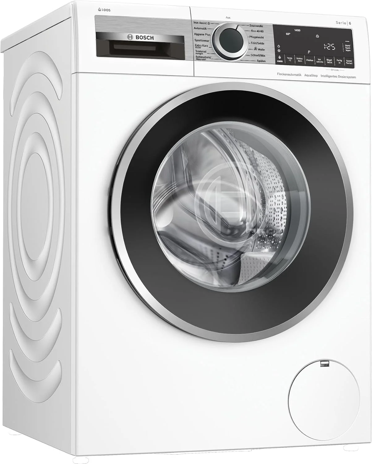 BOSCH WAN28127 Waschmaschine Serie 4, Frontlader mit 8kg Fassungsvermögen, 1400 UpM, Iron Assist, Active Water Plus, EcoSilence Drive, Speed Perfect, Weiß, 60cm