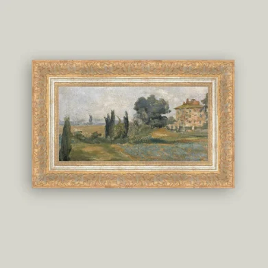 In The Hills Framed Antique Inspired Art