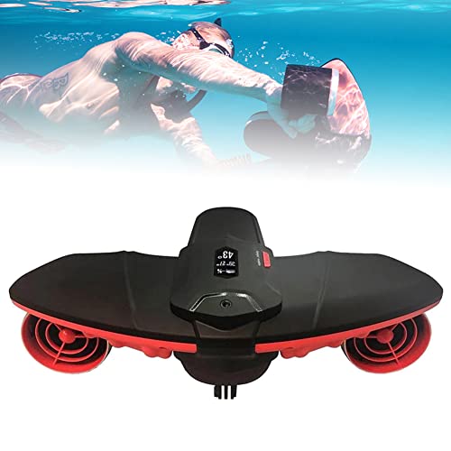HYQNG Scooter Marino a Doppio Motore da 40 m, Scooter subacqueo con Display a LED, Drone Elettrico Impermeabile a 3 Livelli di velocità 2 m/s con Supporto per Fotocamera Ricaricabile, per Fotografia : Elettronica