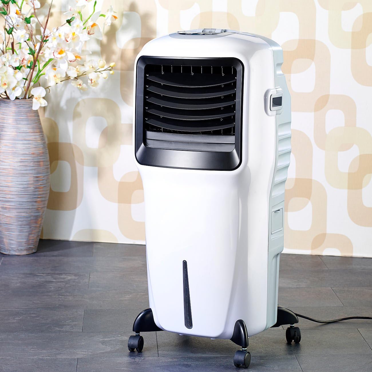Sichler Haushaltsgeräte Kühllüfter Wohnung: Verdunstungs-Luftkühler LW-550 mit Ionisator und Timer, 20 l, 110 Watt (Wasserverdunster Kühlung, Raumkühler mit Ionisator, Air)