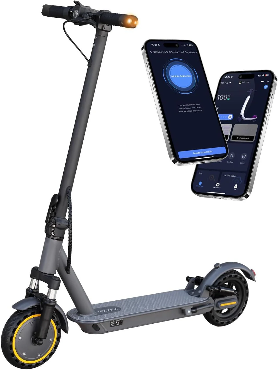Electric Scooter, 350W/500W Powerful Motor, 8.5