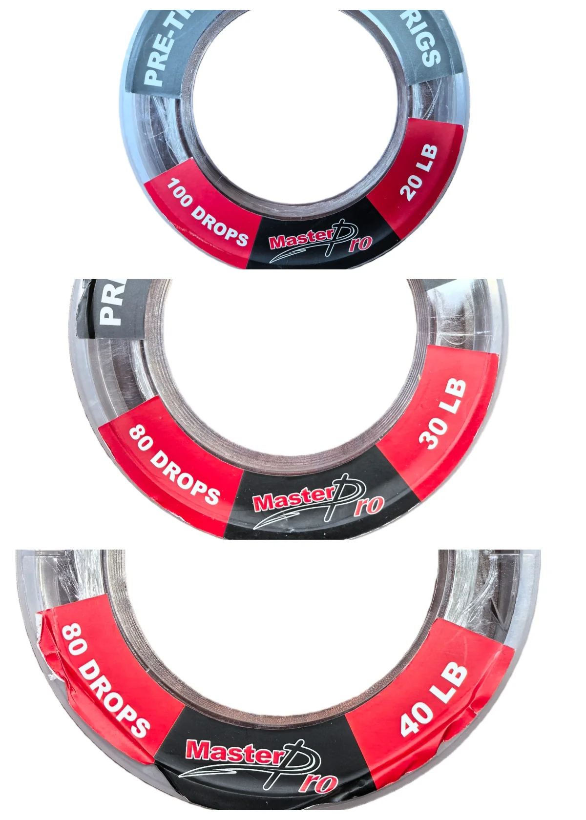 MASTERPRO Estuary Allround Kit �?3 Spools Pre-Tied Paternoster Rigs 20LB / 30LB / 40LB �?260 Drops �?Only $29.90