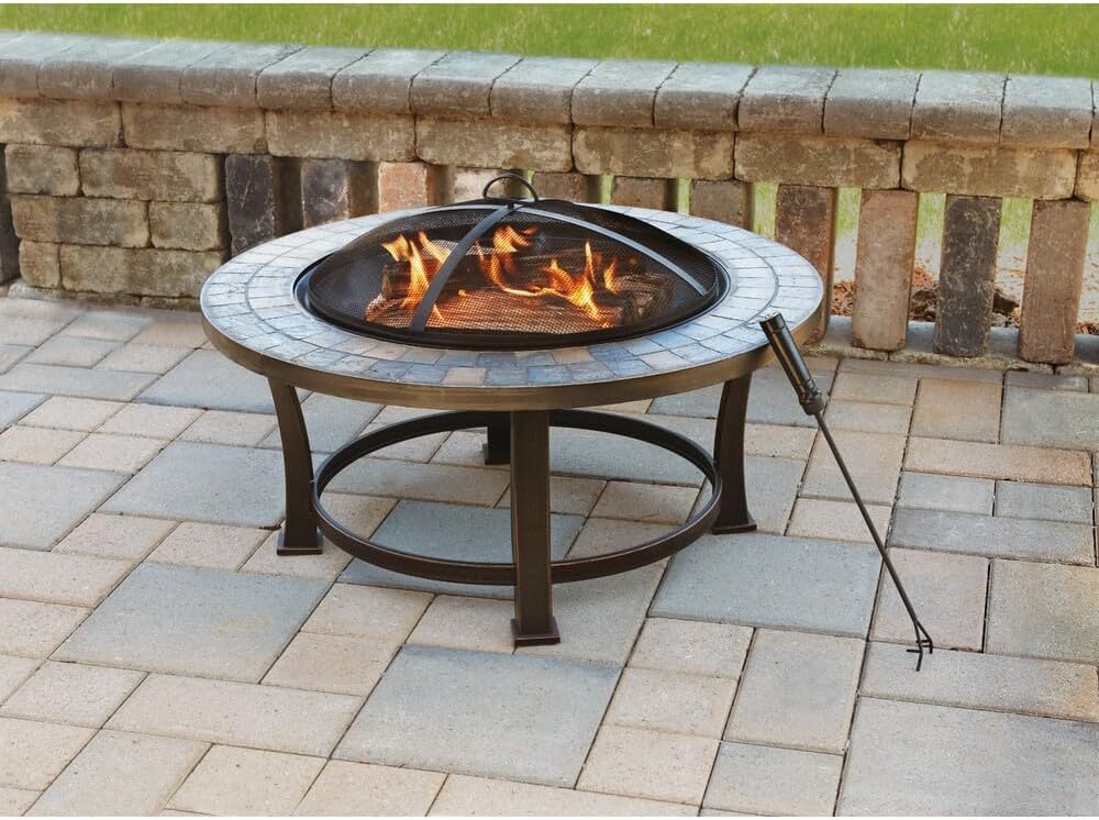 DO IT BEST GS FTB51216 Outdoor Expressions Slate Fire Pit, 34