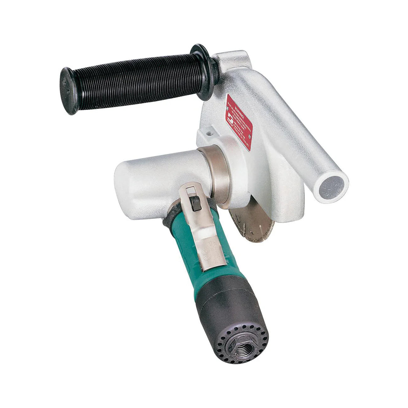 Dynabrade 52436  ~  4-1/2 Inch Diameter 7 Degree Offset Vacuum Cut-Off Wheel Tool .7 Hp 20000 Rpm Rear Exhaust 3/8 Inch-24 Spindle Thread