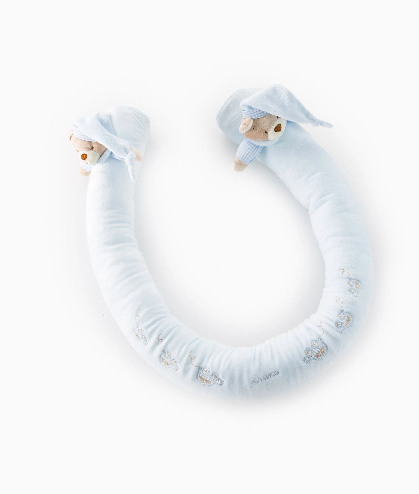 Bear Baby Bolster | Blue