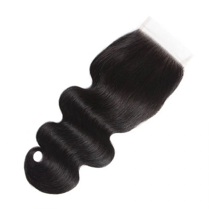 4x4 Lace Closure Brazilian Body Wave Hair Natural Color 100% Virgin Hair 10-20 Inch