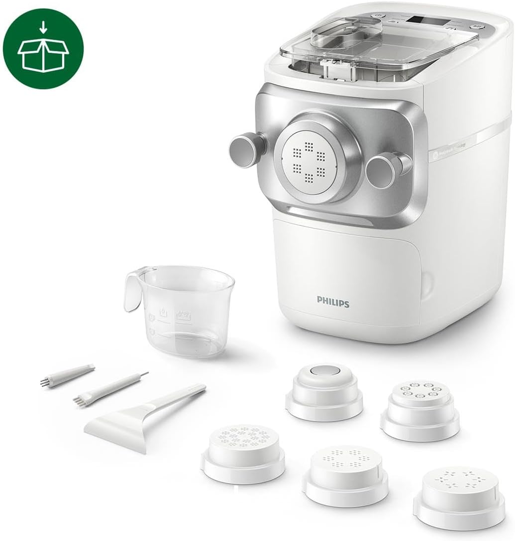Macchina Per La Pasta Serie 7000 - Tecnologia ProExtrude, Completamente Automatica, Tecnologia Di Miscelazione Perfetta, 6 Trafile, Bianco (HR2660/00)