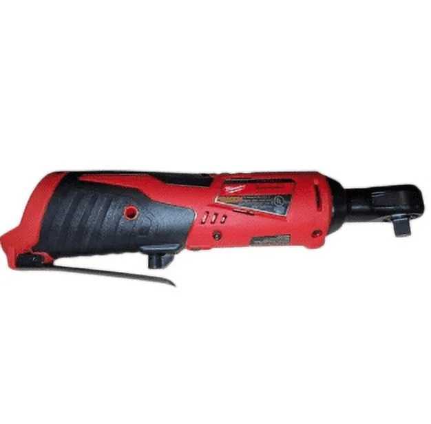 Milwaukee 2457-20 M12 Cordless 3/8" Ratchet �C 35 ft-lbs Torque, 250 RPM, Low-Profile Head, Variable-Speed Trigger, Compact & Durable Design (Bare Tool)