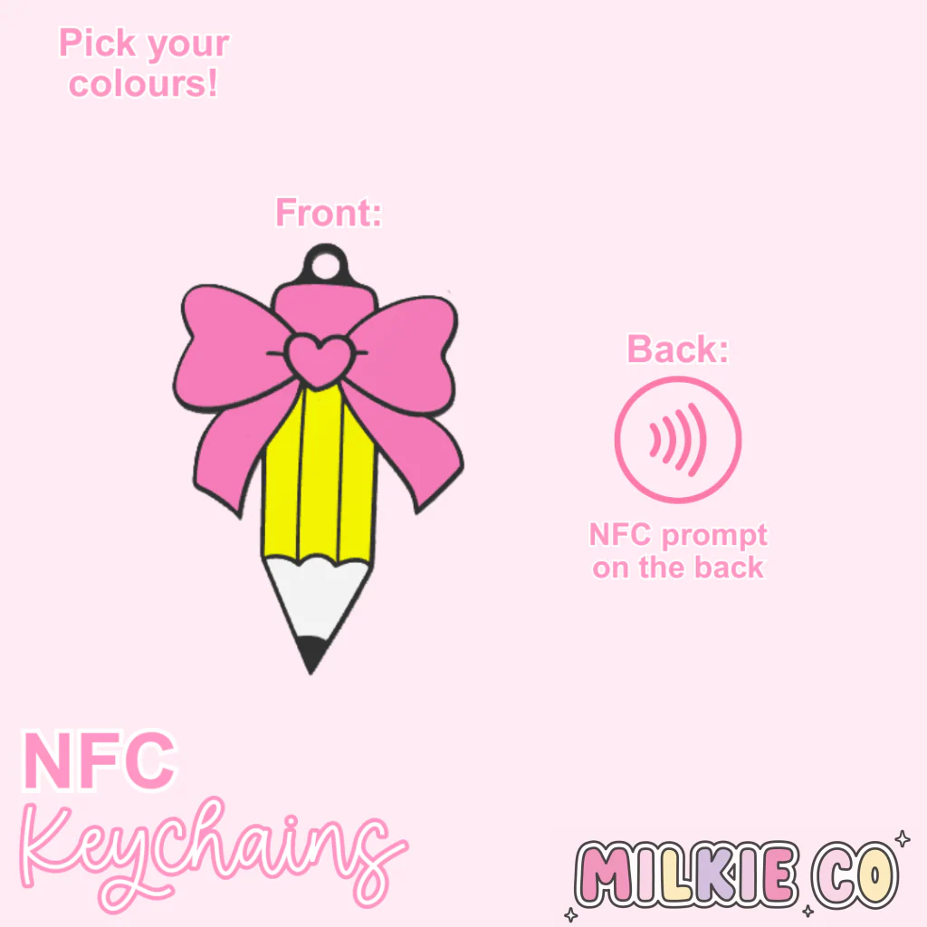 Pencil NFC Keychain