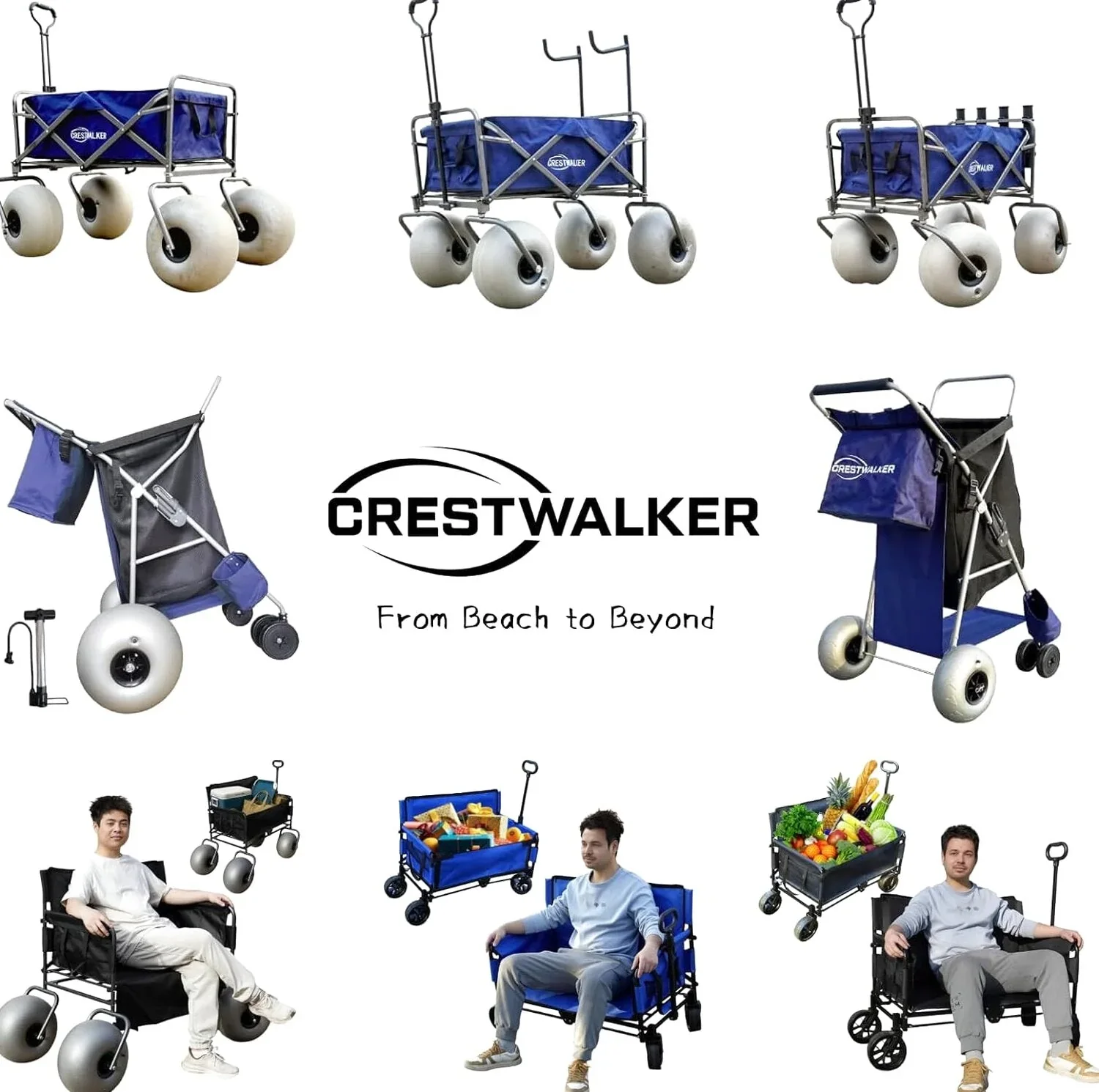 Beach Cart with 13