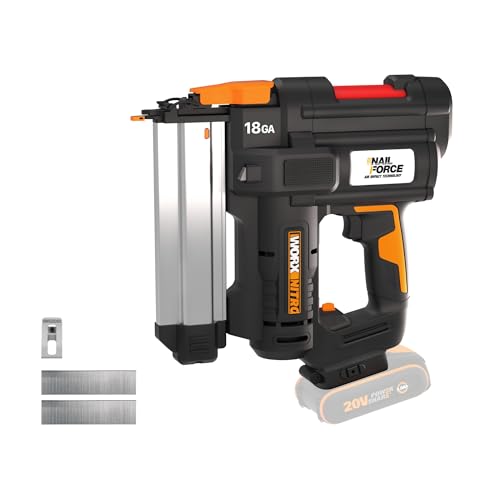 WORX Chiodatrice a batteria 20 V   18 GA PowerShare | WX842.9 | Chiodi da 1,2 mm e fino a 50 mm di lunghezza : Amazon.it: Fai da te