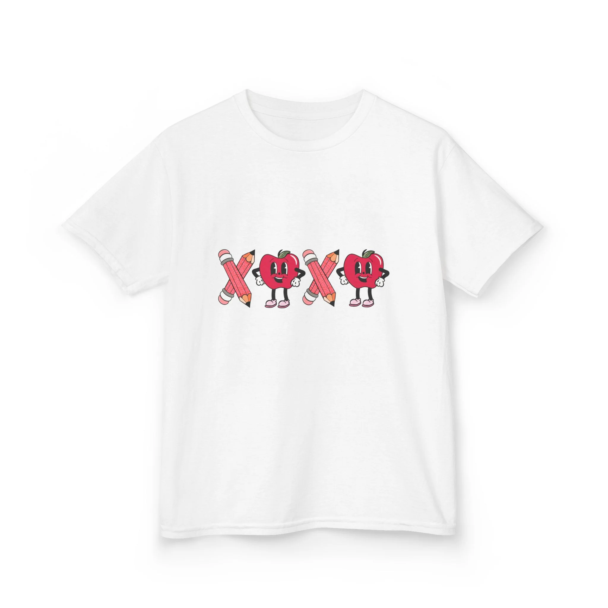XOXO Heart Characters Kids Tee | Cute Valentine Shirt
