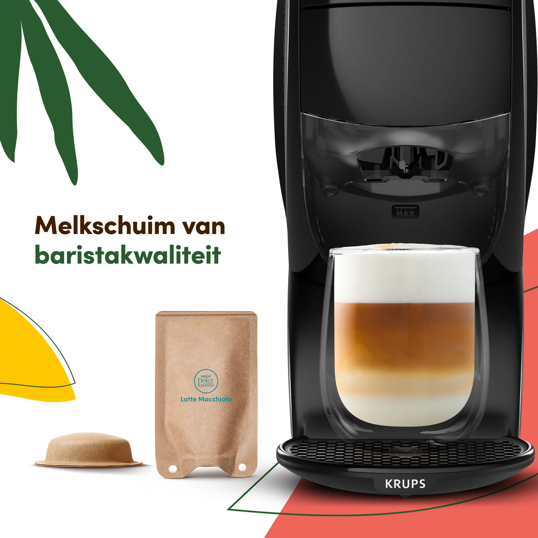 Krups Koffiemachine NESCAFÉ Dolce Gusto NEO LATTE zwart KP850810