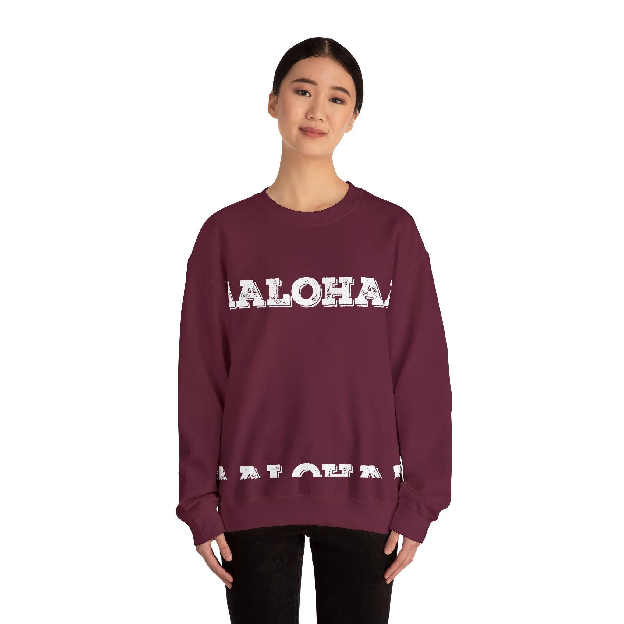 Crewneck Sweatshirt - Classic White Heavy Blend Crewneck