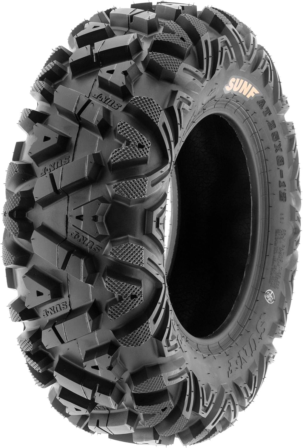 Set de 4 anvelope ATV UTV all-terrain 25x8-12 față și 25x10-12 spate, 6 PR, tubeless A033