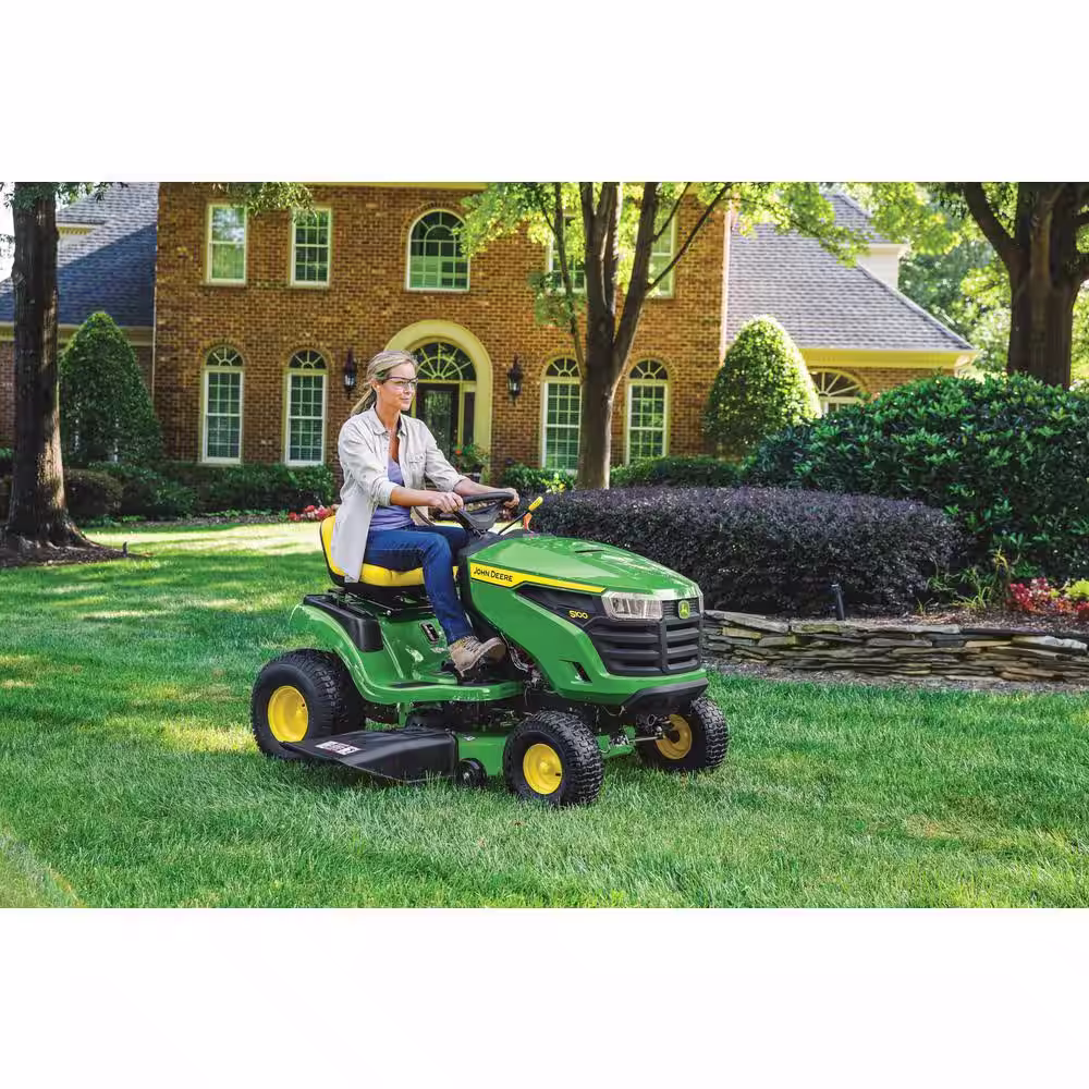 John Deere S100 42-in Riding Lawn Mower – 17.5-HP Gas Hydrostatic Drive