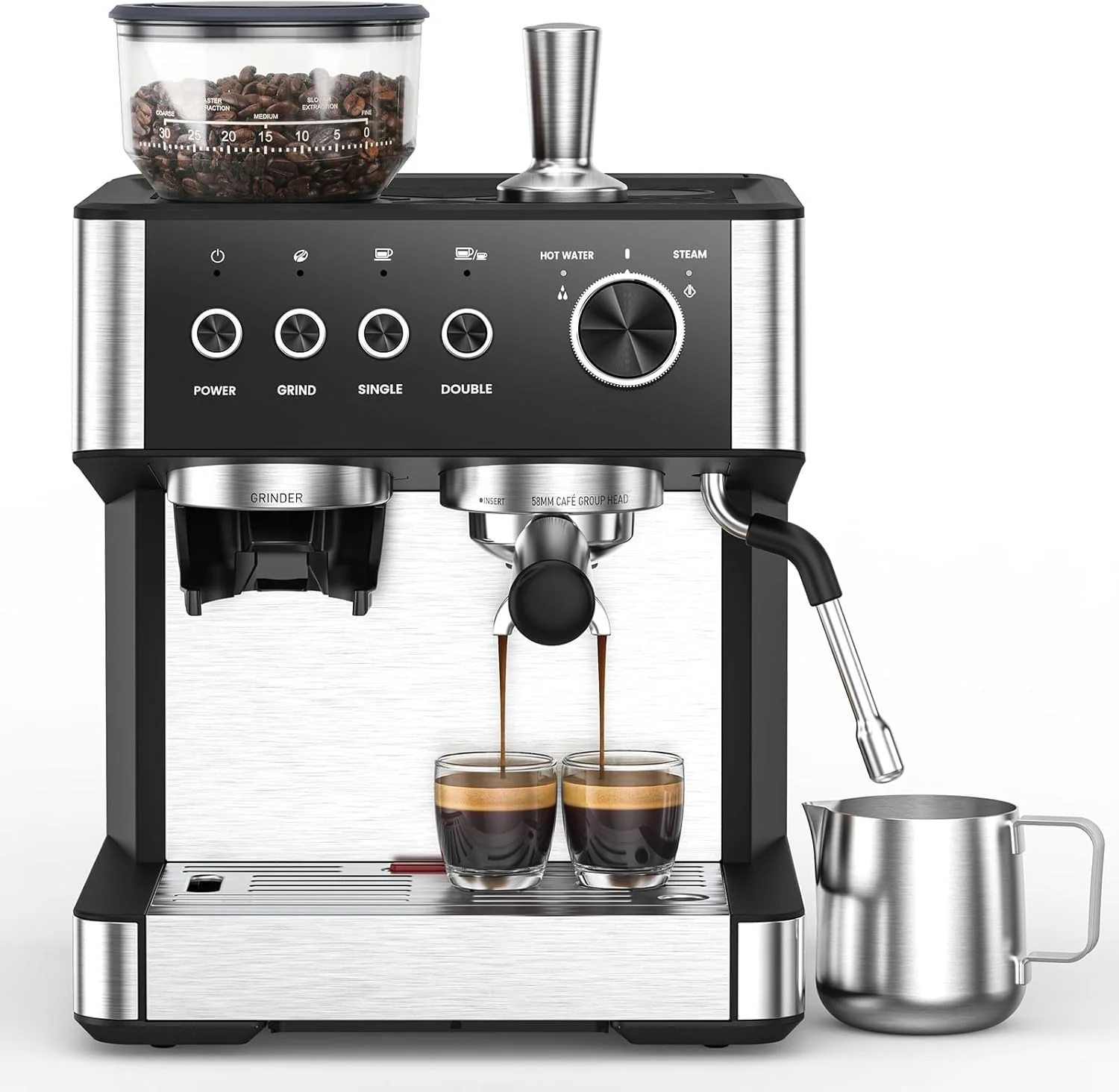 (2026 Upgrade) Espresso Machine with Grinder, Expresso Coffee Machines