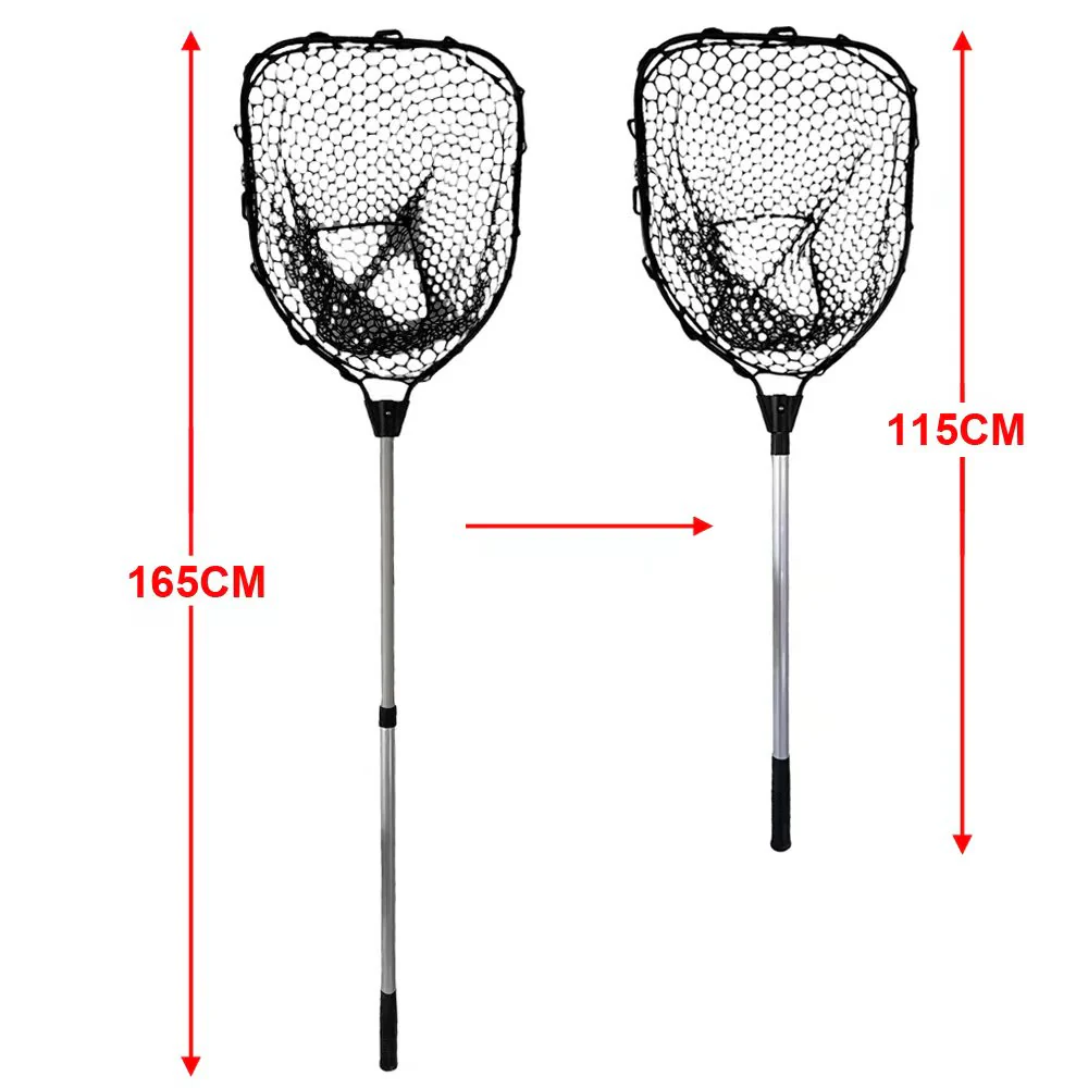 Extendable Squid Net with removable net Rubber Net