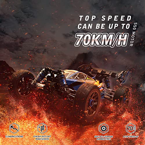 AMORIL 1:14 Auto RC veloci per adulti, max 70 Km/h, auto radiocomandata per hobby, 4 x 4, grande passeggino da corsa su strada, giocattolo per bambini : Giochi e giocattoli