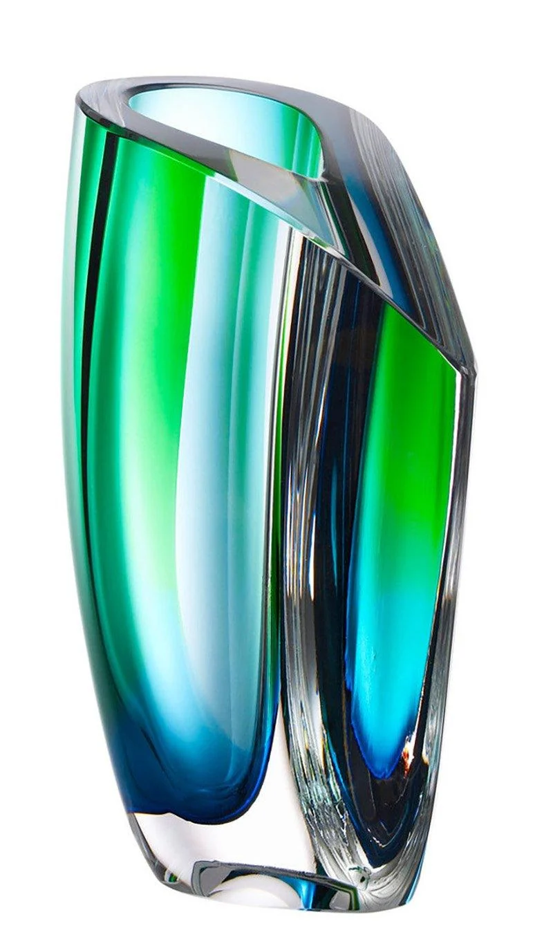Mirage Vase, Blue Green Large